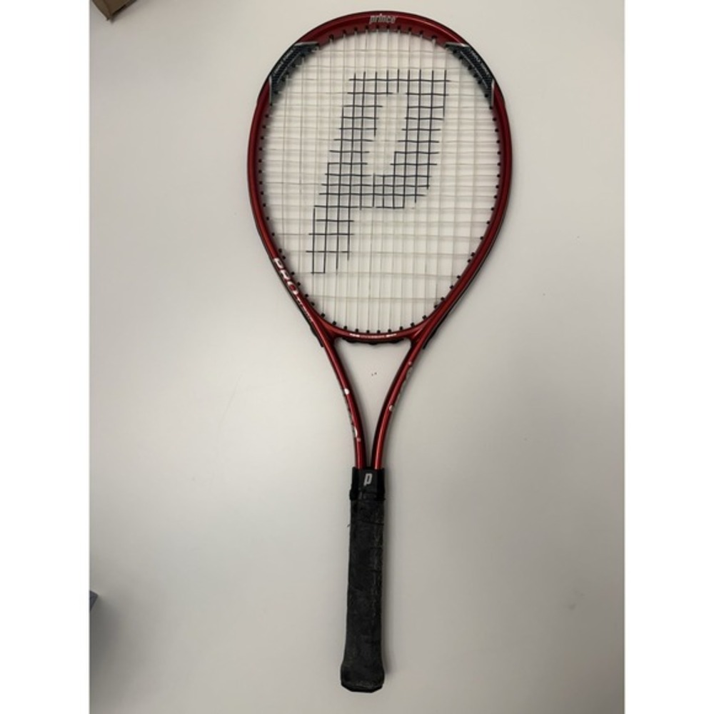 Prince Pro Ti 200 7TT36 Red Silver Titanium Tennis Racquet Adult Unisex‎